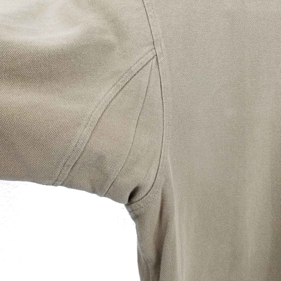 Duluth Trading Co Pocket Polo Shirt Size L Tan - Picture 6 of 7